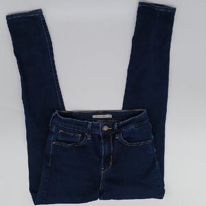 Levi's 721 High Rise Skinny Dark Wash Jeans (W27 L30)